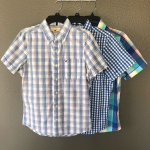 Hollister Short Sleeve Button Ups (Bundle of 3)